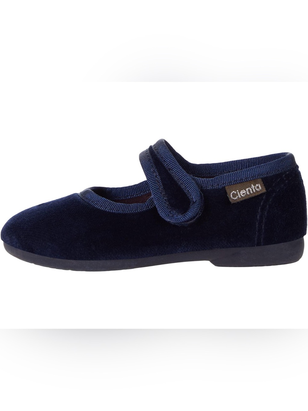 Cienta Toddler Girls Navy Velvet Mary Jane Shoes